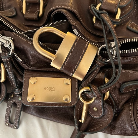 Chloe Paddington Brown Leather and Gold Hardware - Picture 3 of 9